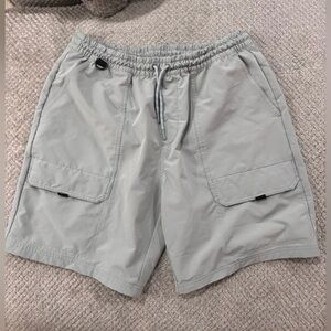 Men's Old Navy Gray Athletic Dri Fit Casual Shorts with Pockets Size Large